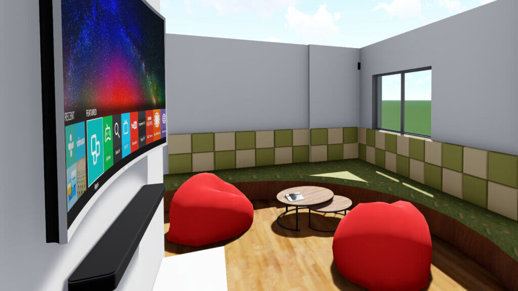 White Wolf Interiors CMB Portfolio - Student lounge - 2